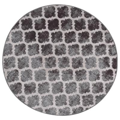 Vloerkleed wasbaar anti-slip ø120 cm meerkleurig