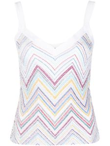 Missoni haut à imprimé zig-zag - Blanc