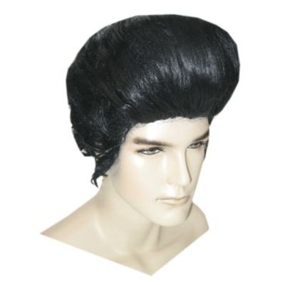 Elvis heren pruik zwart