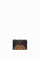 Kleine Afrikaanse portemonnee met mandala - BLACK - U
