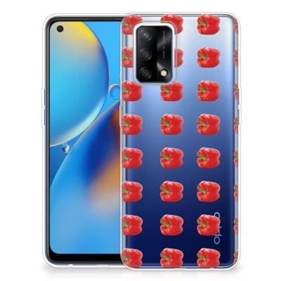 OPPO A74 4G | Siliconen Case | Paprika Red