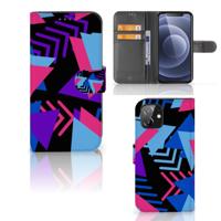 iPhone 12 | 12 Pro (6.1") | Book Case | Funky Triangle | Portemonnee hoesje