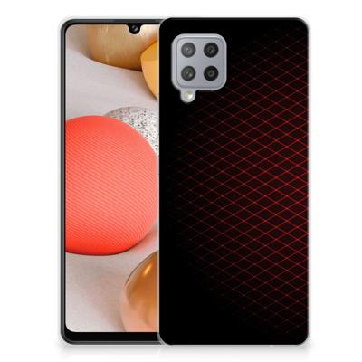 Samsung Galaxy A42 | TPU bumper | Geruit Rood