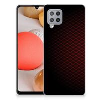 Samsung Galaxy A42 | TPU bumper | Geruit Rood
