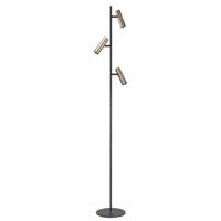 Highlight VloerlampTrend 3-lichts zwart met koper brons - V4733.32