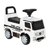 HOMCOM speelgoedauto loopauto babywagen kinderwagen gelicentieerd door Mercedes ANTOS vrachtwagenstijl met licht voor kinderen van 12 tot 36 maanden - thumbnail