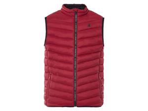 LIVERGY Gewatteerde heren bodywarmer (Rood, S)