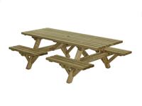 Picknicktafel open instap - Talen buitenmeubelen Picknicktafel open instap - Talen buitenmeubelen
