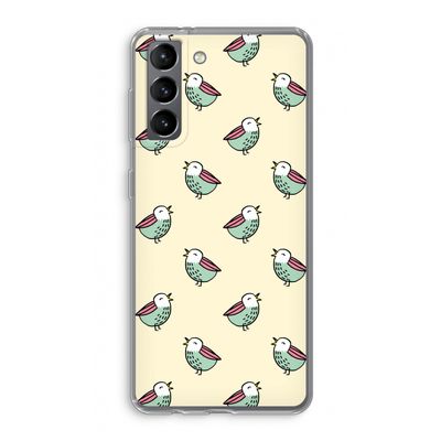 Vogeltjes: Samsung Galaxy S21 Transparant Hoesje