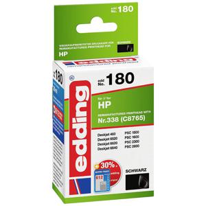 Edding Inktcartridge vervangt HP 338, C8765EE Compatibel Zwart EDD-180 18-180