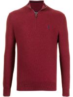 Polo Ralph Lauren sweat à col zippé - Rouge - thumbnail