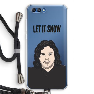 Let It Snow: Honor 10 Transparant Hoesje met koord