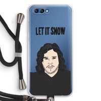 Let It Snow: Honor 10 Transparant Hoesje met koord