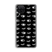 Eye pattern #3: Samsung Galaxy A12 Transparant Hoesje