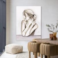 Urban Cotton Wandkleed 'Female Touch' 110 x 145cm in Frame - black Urban Cotton Wandkleed 'Female Touch' 110 x 145cm in Frame - black