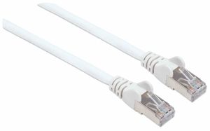 Intellinet 741439 RJ45 Netwerkkabel, patchkabel CAT 6a (losse kabel CAT 7) S/FTP 30.00 m Wit Halogeenvrij 1 stuk(s)