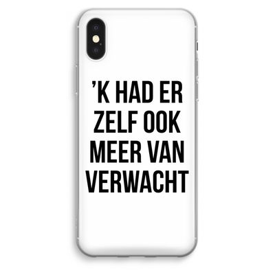 Meer verwacht: iPhone XS Max Transparant Hoesje