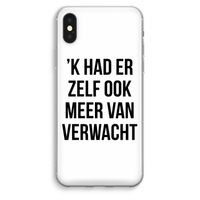 Meer verwacht: iPhone XS Max Transparant Hoesje