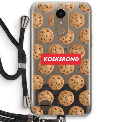 Koekerond: LG K10 (2017) Transparant Hoesje met koord