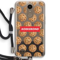Koekerond: LG K10 (2017) Transparant Hoesje met koord