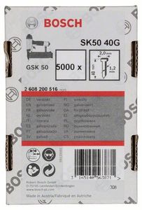 Bosch Accessoires Nagel met verzonken kop SK50 40mm | 1.2mm - 2608200516