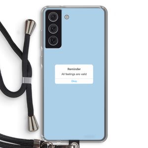 Reminder: Samsung Galaxy S21 FE Transparant Hoesje met koord