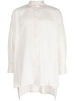 Toogood button-fastening silk shirt - Tons neutres