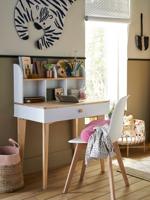 Bureau voor de basisschool SCANDI wit/hout
