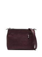 Rick Owens logo-engraved leather crossbody bag - Violet