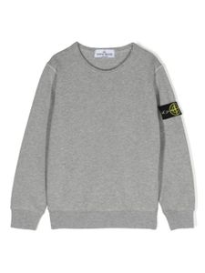 Stone Island Junior sweat en coton à patch logo - Gris