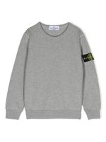 Stone Island Junior sweat en coton à patch logo - Gris - thumbnail