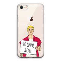 Gimme a call: iPhone 8 Transparant Hoesje
