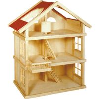 Houten Poppenhuis XL Houten Poppenhuis XL