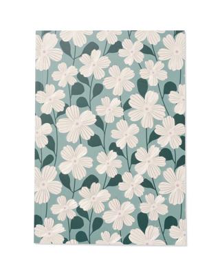 051 Schrift A4 Gelinieerd Bloemen (multi)