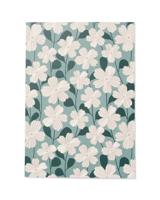 051 Schrift A4 Gelinieerd Bloemen (multi)
