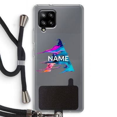 Abstract Spectrum: Samsung Galaxy A42 5G Transparant Hoesje met koord