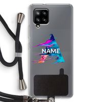 Abstract Spectrum: Samsung Galaxy A42 5G Transparant Hoesje met koord