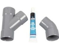 Scanpart PVC y-stuk verbindingsset condensdroger Droger accessoire Grijs