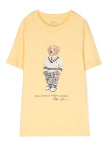 POLO RALPH LAUREN KIDS t-shirt à motif Polo Bear - Jaune