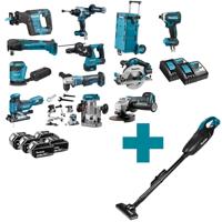 Makita DLX1108TJ2 Accu Combiset 11-delig met Trolley 18V 5.0Ah in Mbox Makita DLX1108TJ2 Accu Combiset 11-delig met Trolley 18V 5.0Ah in Mbox