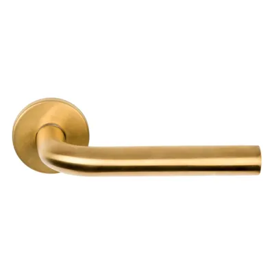Deurkruk Modulan | ronde rozet | PVD Mat Goud