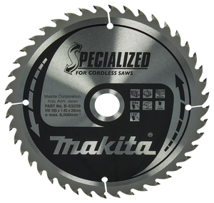Makita Accessoires Cirkelzaagblad Hout | Specialized 165x20x1,45 44T 23g - B-53229 B-53229