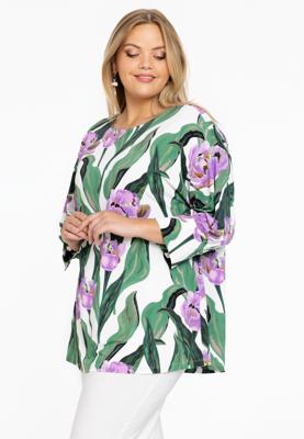 Yoek Tuniek met pofmouwen | Beige | Maat 42/44