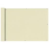 VidaXL Balkonscherm oxford textiel 75x600 cm crème