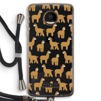 Alpacas: Motorola Moto Z Force Transparant Hoesje met koord - thumbnail