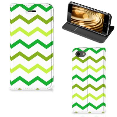 iPhone 7 | 8 | SE (2020) | SE (2022) | Hoesje met Magneet | Zigzag Groen