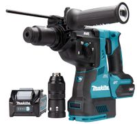 Makita HR002GM204 40V Max Combihamer 4,0 Ah accu (2 st), lader, in Mbox, met stofafzuiging en AWS zender - HR002GM204