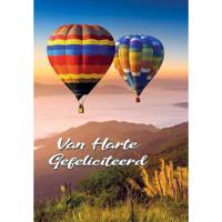 Wenskaarten Gefeliciteerd pak a 10 stuks Wenskaarten Gefeliciteerd pak a 10 stuks