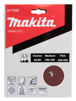 Makita Accessoires Schuurschijf 125mm Red Velcro - D-77229 - D-77229