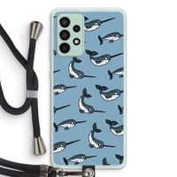 Narwhal: Samsung Galaxy A52s 5G Transparant Hoesje met koord